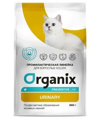 Купить organix preventive line urinary сухой корм для кошек "Профилактика образования мочевых камней"
