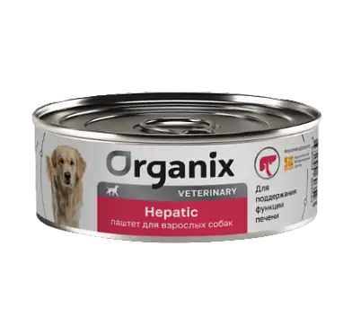 Organix vet HEPATIC консервы для взрослых собак для поддержания функции печени